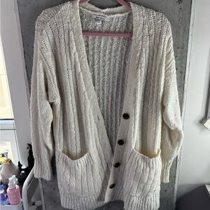 Nine West Cream Knit Cardigan